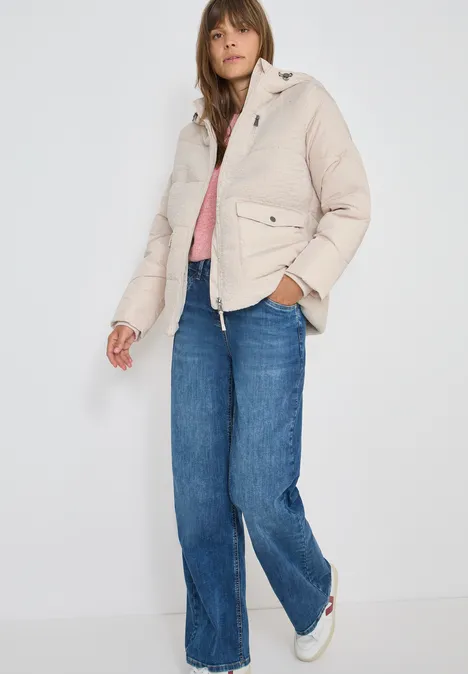 Teddy Jacke mit Strukturmix teddy vanilla white