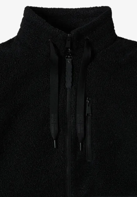 Kuschelige Jacke mit Details Black