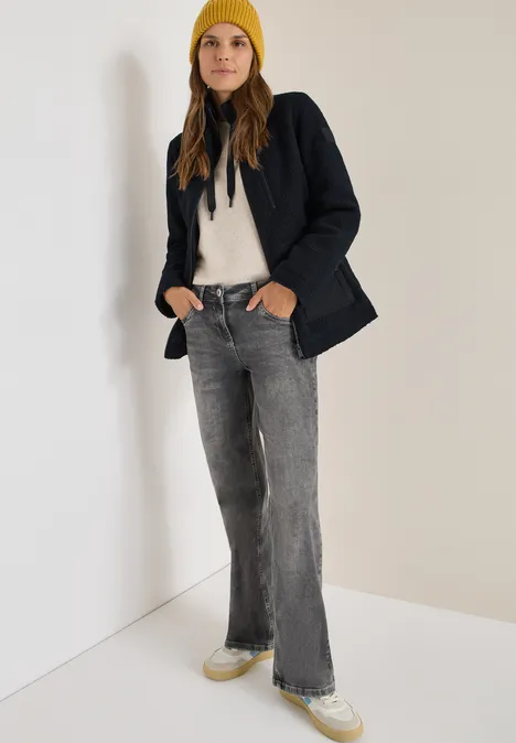 Gezellig jack met details dark navy blue