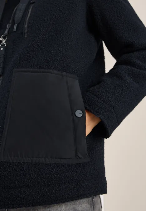 Gezellig jack met details dark navy blue
