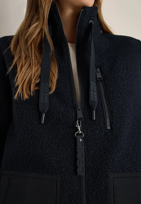 Gezellig jack met details dark navy blue