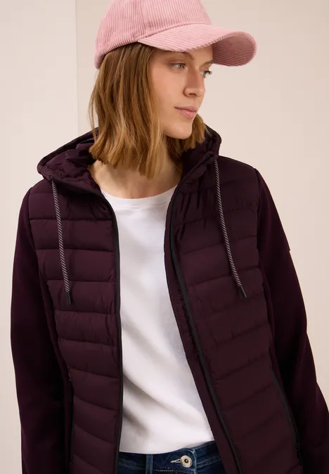 Scuba Mix Jacke dark plum Scuba Mix Jacke dark plum