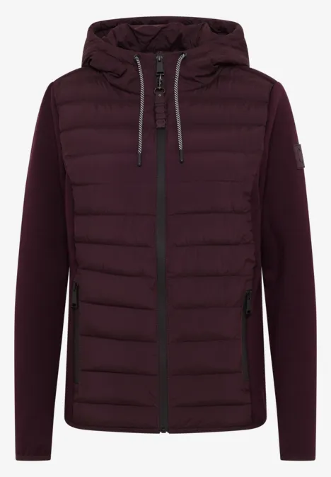 Scuba Mix Jacke dark plum