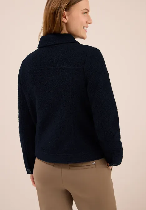 Jacke in Wolloptik dark navy blue