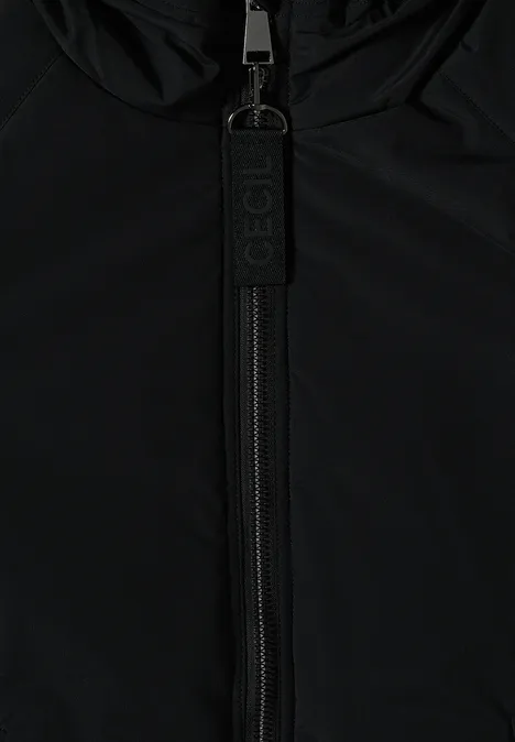 Gefütterte Jacke Black