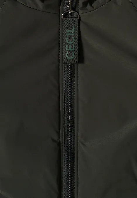 Gefütterte Jacke olive wood