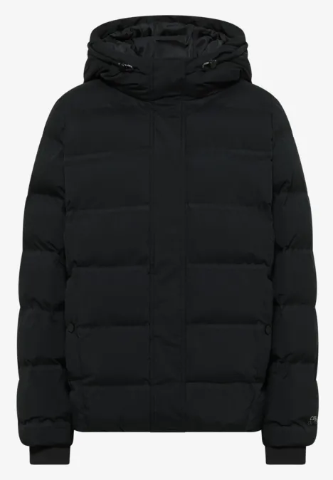 Sportive Jacke mit Kapuze Black