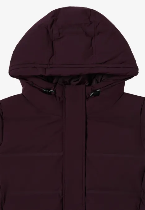 Sportive Jacke mit Kapuze dark plum