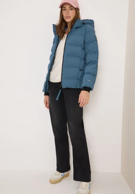 Sportive Jacke mit Kapuze moonstone blue