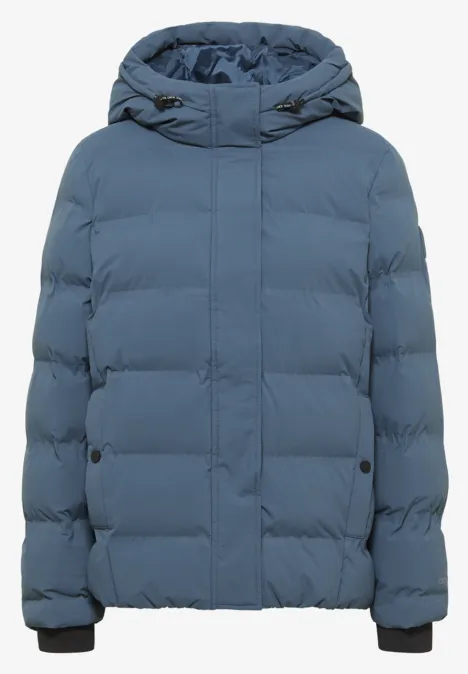 Sportive Jacke mit Kapuze moonstone blue