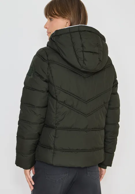 Gefütterte Jacke olive wood