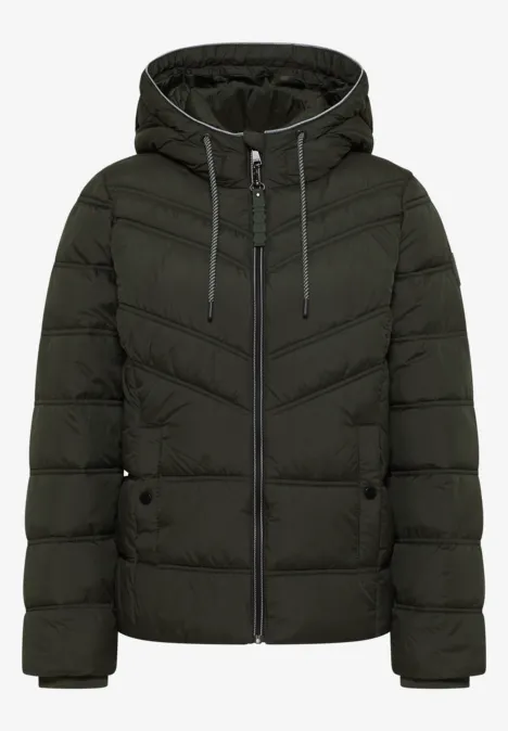 Gefütterte Jacke olive wood
