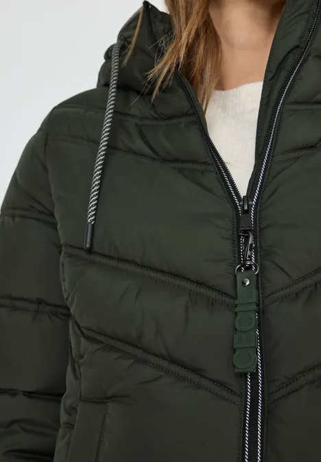 Gefütterte Jacke olive wood