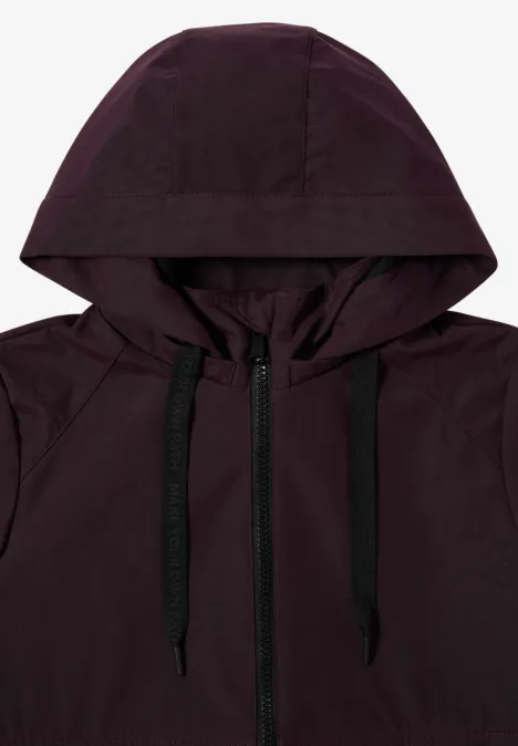 Kurze Trench Jacke dark plum