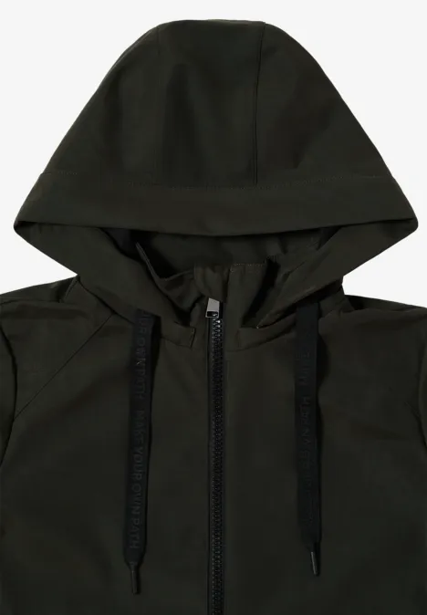 Kurze Trench Jacke olive wood