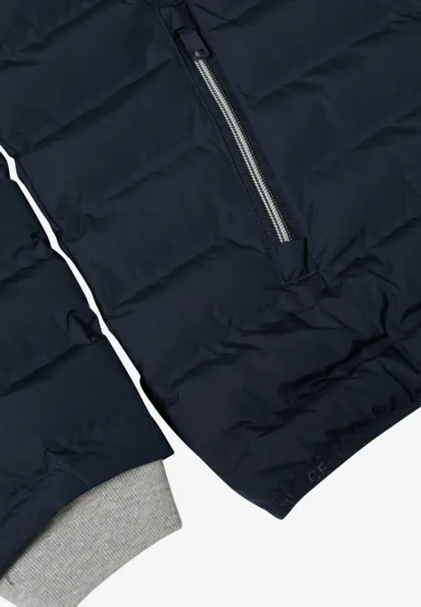 Jacke in Welded-Optik blue navy