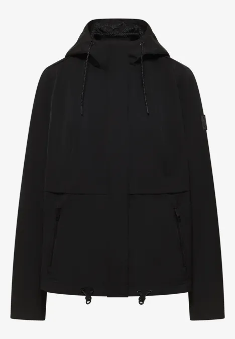 Windbreaker mit Hoodie Black Windbreaker mit Hoodie Black