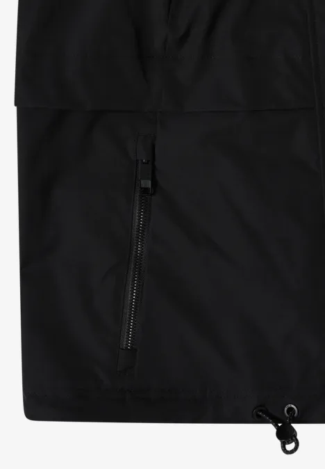 Windbreaker mit Hoodie Black Windbreaker mit Hoodie Black