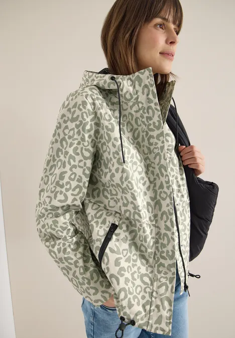 Coupe-vent avec sweat à capuche chlorella green