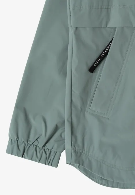 Jacke in A-Linie kelp green