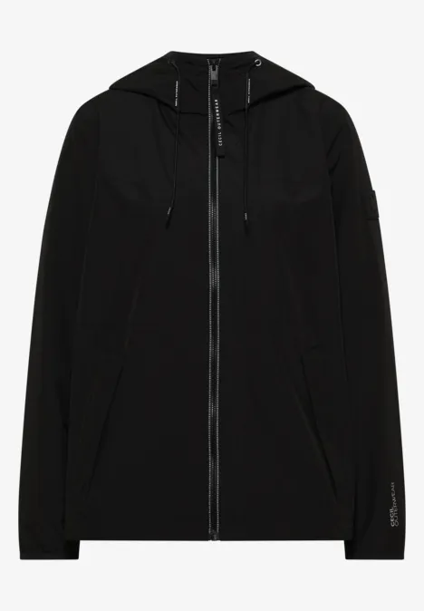 Veste avec capuche et cordon de serrage Black