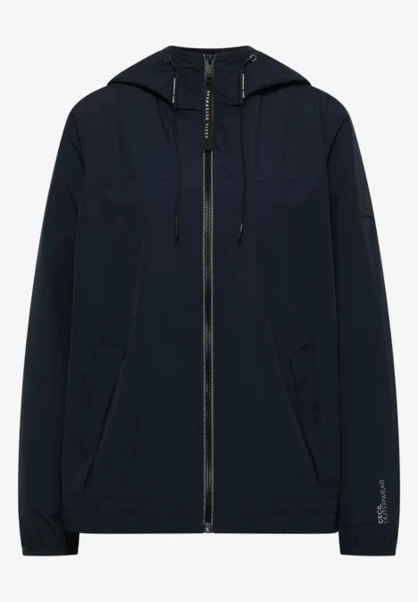 Veste avec capuche et cordon de serrage blue navy
