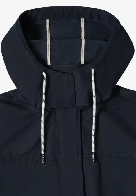Jacke mit Kapuze und Tunnelzug blue navy