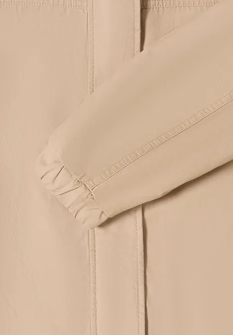 Jacke mit Kapuze und Tunnelzug crispy camel