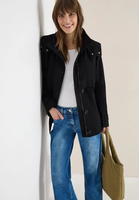 Midi Trenchcoat Black Midi Trenchcoat Black