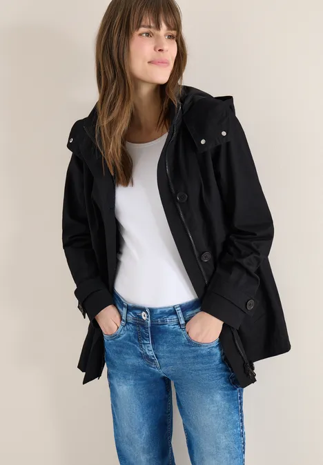 Midi Trenchcoat Black Midi Trenchcoat Black