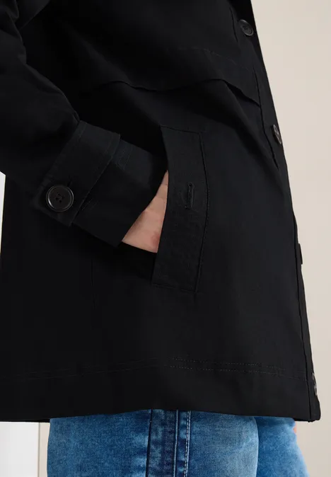 Midi Trenchcoat Black Midi Trenchcoat Black