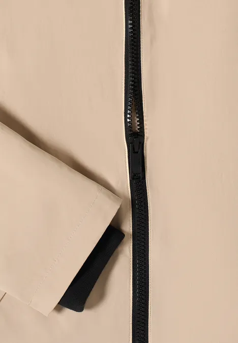 Veste courte crispy camel