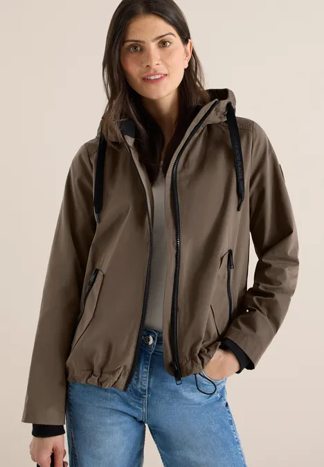 Kurze Jacke mocha taupe Kurze Jacke mocha taupe