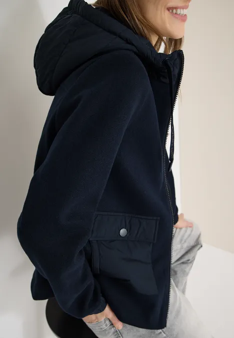 Veste courte blue navy
