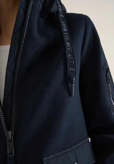 Veste courte blue navy