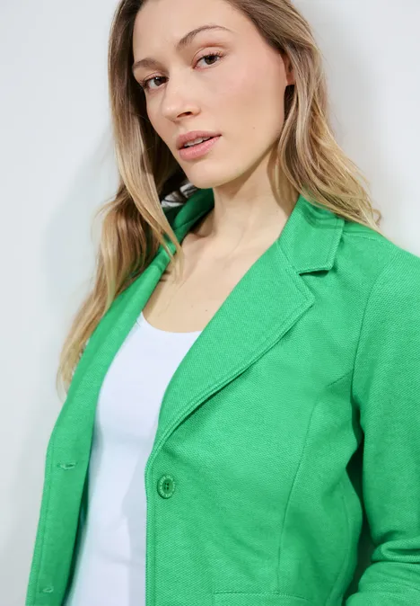 Piqué Blazer celery green melange