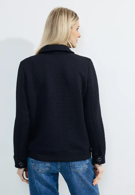 Overshirt met structuur universal blue Overshirt met structuur universal blue