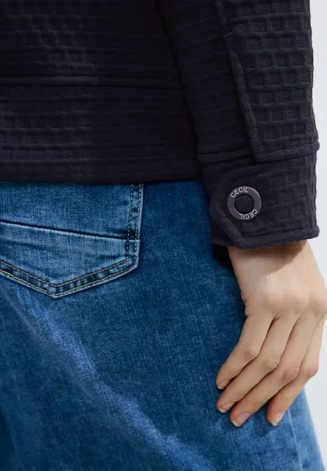 Overshirt met structuur universal blue Overshirt met structuur universal blue