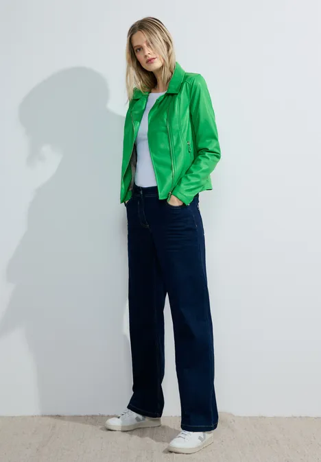 Coole Bikerjacke celery green