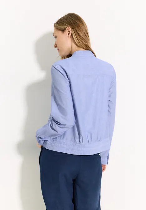 Chambray Jacke blouse blue