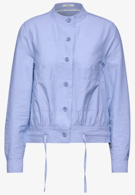 Chambray Jacke blouse blue