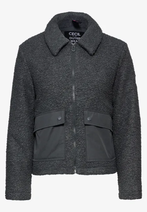 Teddy Jacke grey fusion