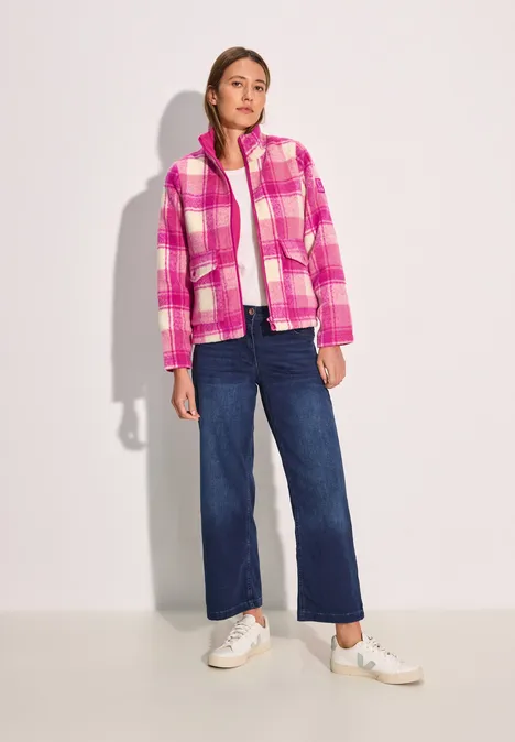 Karierte Jacke lightning pink