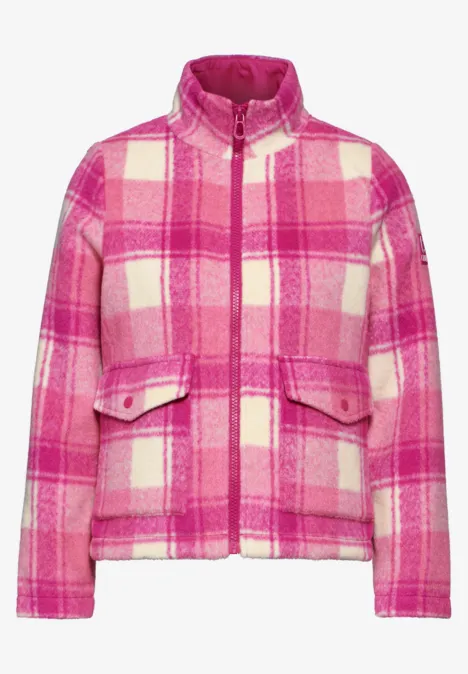 Karierte Jacke lightning pink