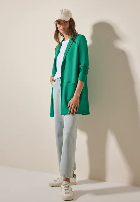 Langer Blazer malachite green