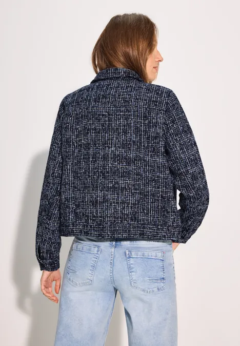 Bouclé Jacke universal blue