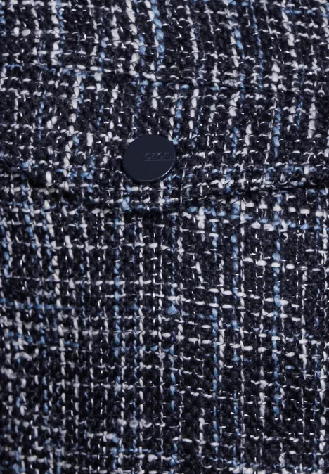Bouclé Jacke universal blue
