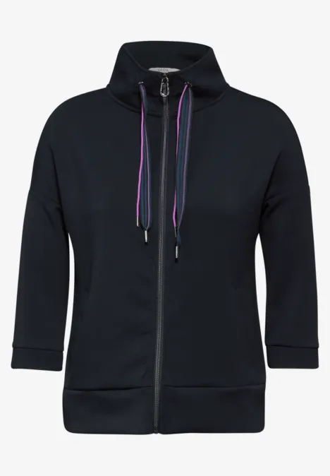 Jas met sjaalkraag universal blue