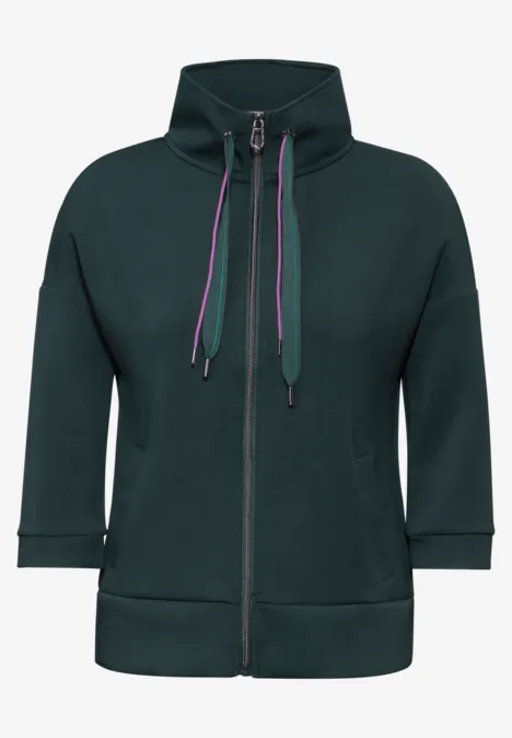Jacke mit Stehkragen fir green