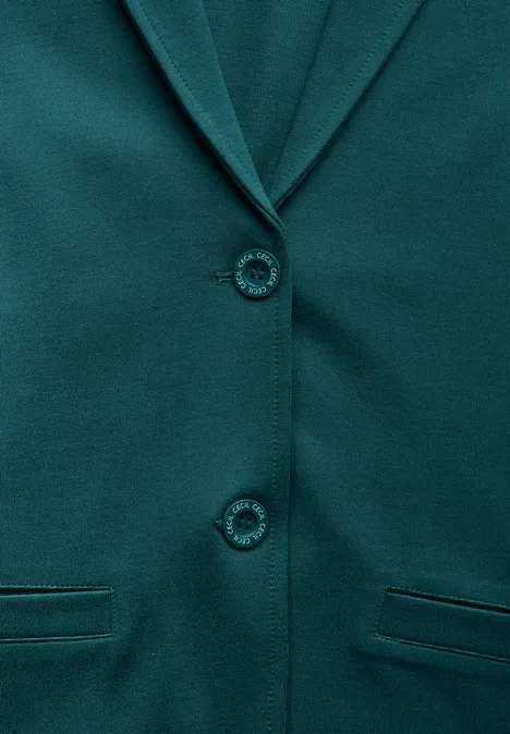 Basic Blazer petrol green